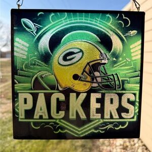 NFL Green Bay Packers Glass Sun Catcher